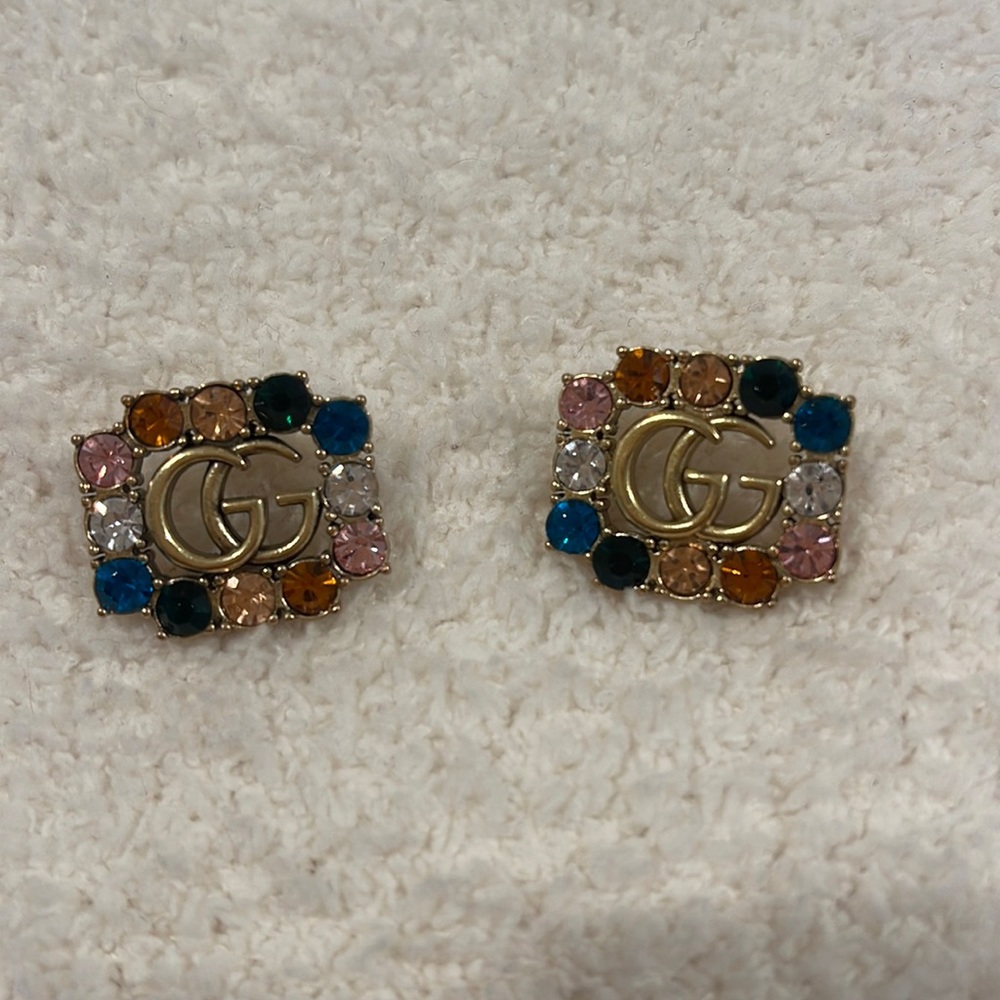 Rainbow/colorful Gucci earrings